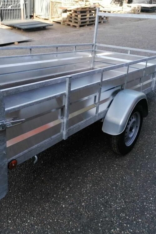 Remorque simple essieu aluminium 300×132 cm