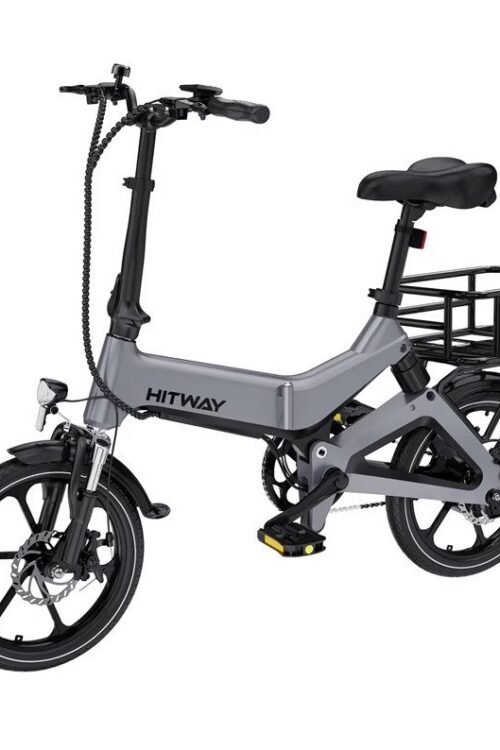 Vélo à assistance électrique pliant Hitway BK2 16&Prime; avec panier