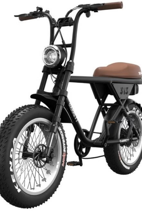 Vélo électrique biplace cargo garrett miller z pneus off road,noir