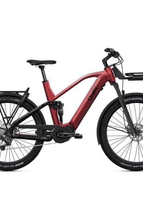 VTT tout suspendu électrique​ O2Feel Vern FS 7 Adventure Shimano Cues 9V 720 Wh 27.5&Prime; Rouge