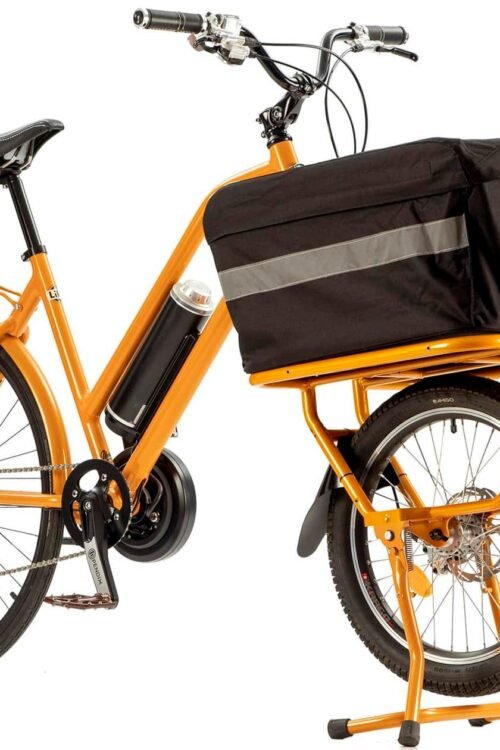 Vélo électrique Bocyclo Cargo Compact Orange – Batterie 500 Wh
